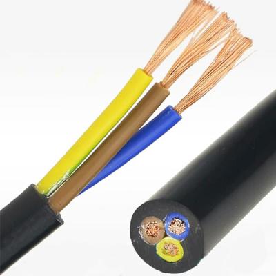 China RVV Underground Copper Electrical Cables 3X4mm 3X6mm 4X4mm 4X6mm Round PVC Cable Multicore for sale