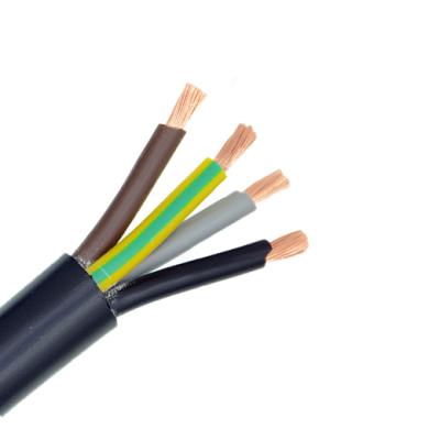 China Factory Price 4 Underground 2.5 Core 4 6 10mm RVV Cable PVC Sheath Power Wire for sale