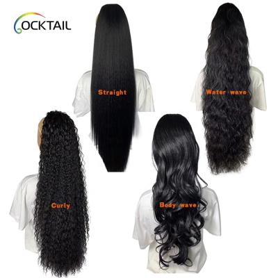 China Kanekalon High Temperature Fiber 30 32 40 Inch Kanekalon High Temperature Fiber Synthetic Hair Ponytail, Tangle Free Synthetic Ponytail Extensions Long In Stock for sale