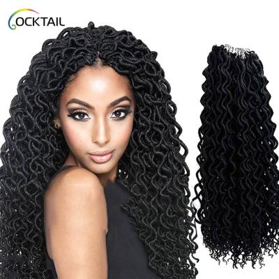 China blonde wavy dreadlocks hair weaves bulk products, ombre faux dreadlocks crochet braid makers wavy faux locs for sale