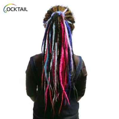 China Wholesale Synthetic Hair Dread Afro Curly Hair Dreadlocks Handmade Dirty Braid Snapping Location In Stock Synthetic Dreadlocks Handmade Dreadlocks for sale