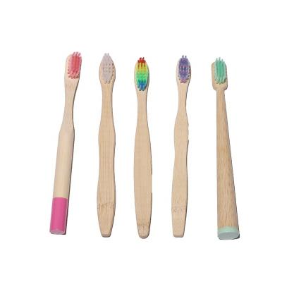 China Eco - Friendly Mini Biodegradable Natural Bamboo Wooden Toothbrush For Baby for sale