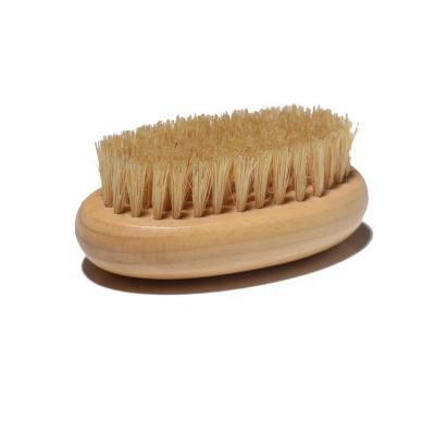 China Good Quality Logo Wooden Bamboo Beech Sisal Custom Made Mini Washing Nail Brush from NAIL for sale