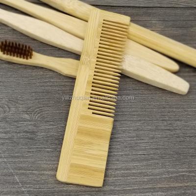 China Cheap Personalized Bamboo Wooden Hair Beard Comb For Hotel Use for sale