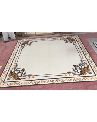 China Marble Modern Luxury Carpet Home Decor Waterjet Medallion for sale