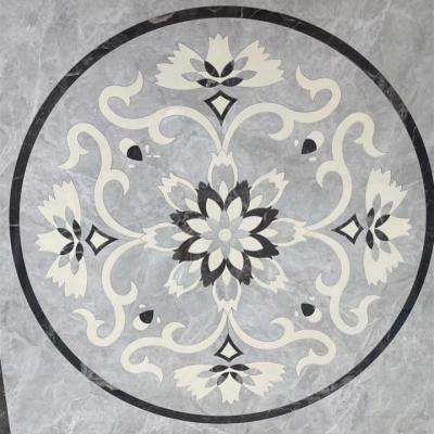 China Customized modern luxury modern interior decoration floor marble waterjet medallion for sale