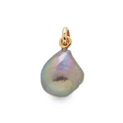 China Gray baroque pearl pendant charm viable sourced from gemnel simple bestseller for sale