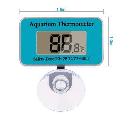 China Sustainable Aquarium Thermometer With Sucker Aquarium Thermometer LCD Digital Mini Aquarium Water Greenhouse Temperature for sale