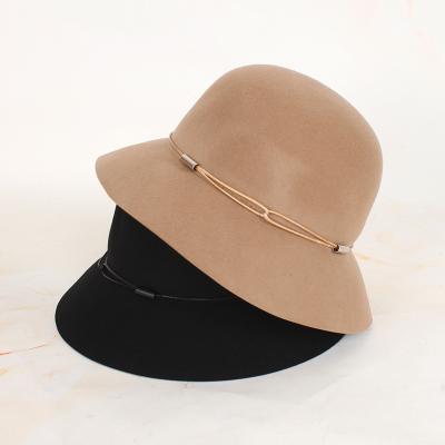 China Fashion \ comfortable casual women \ durable felt hat hats new style autumn and winter wool felt hat retro Japanese simple bucket hat for sale