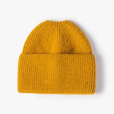 China Autumn Winter Multicolor Ponytail Showing 2021 Wholesale Warm COMMON Thicker Knitted Beanie Hat For Women Men for sale