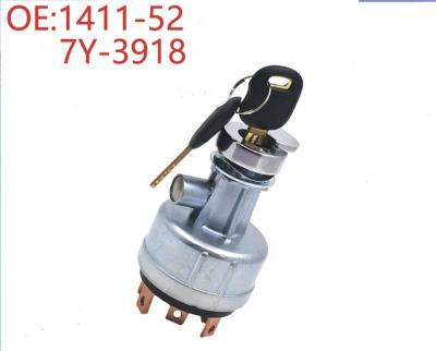 China Accesorios eléctricos de excavadoras para CAT320 CAT307 Conmutador Conmutador de encendido con llave de arranque 1411-52 7Y-3918 en venta