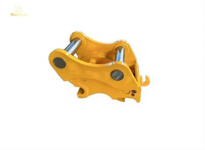 China Heavy Duty Hydraulic Quick Hitch Quick Coupler For Excavator 420kg Yellow Color for sale