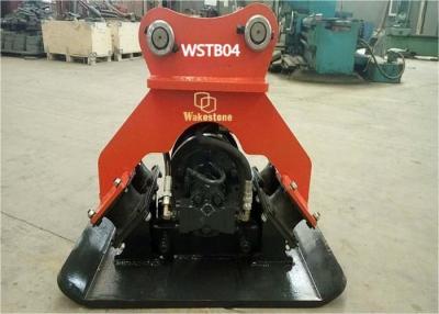 China Vibration Proof Hydraulic Plate Compactor For Excavator 45 Degree Inclined for sale