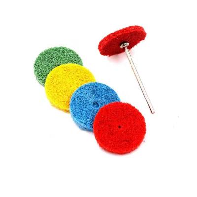 China 2.35/3mm Main Shank Fiber Wheel Nylon Pad Polishing Grinding Abrasive Tip With Rod Mini Brush Sanding Buffing Polishing Tools for sale