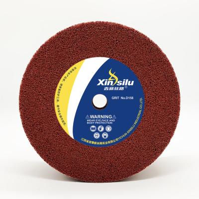 China Metal Wheel Abrasive Nylon Fiber Polishing Nonwoven Grinding Wheel For Metal Finishing for sale