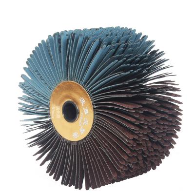 China For Wood Reduced Fin Wheel With Axle Custom Wood Working Tools For Material Surface Polishing And Cleaning for sale