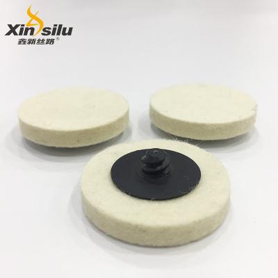 China 50mm/75mm Car Care Mini Quick Change Abrasive Wool Polishing Stainless Steel Felt Sanding Disc For Metal Polish for sale