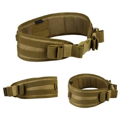 China Strong Durable Outdoor Adjustable Military Molle Padded Waist Tactical Battle Belt for sale