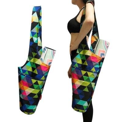 China Waterproof Multi Purpose Exercise Tote Sling Zipper Pockets Yoga Mat Bag for sale