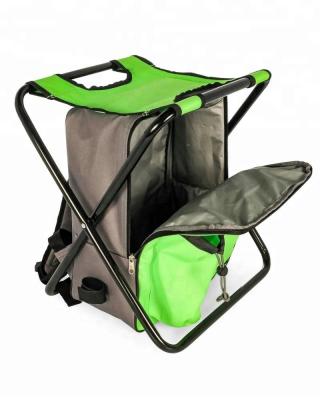 China Practical Waterproof Insulated Fishing Cooler Backpack With Folding Chair for sale