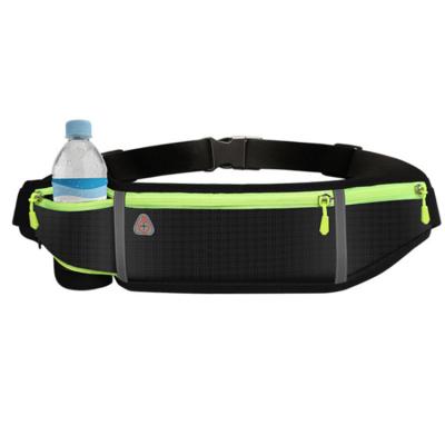 China Water Proof Travel Sport Increasing Waist Running Belt Adjustable Pouch With Water Bottle Carrier for sale