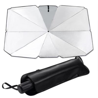 China 2021 Car Interior Temperatures New UV Lowering Car Windshield Sun Shade Retractable Foldable Umbrella Protect Vehicle From Sun And UV Heat for sale