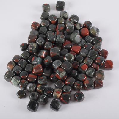 China Hot Selling China Africa Blood Jasper Tumbled Fountain Natural Home Decor Garden Bead Healing Stone Chakra Irregular Polishing Stone for sale