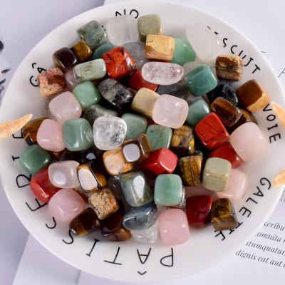 China China Wholesale Stone Natural Tumbled Rock and Quartz Jade Crystal Bead Garden Fountain Home Decor Irregular Polishing Tumbled Stone for sale