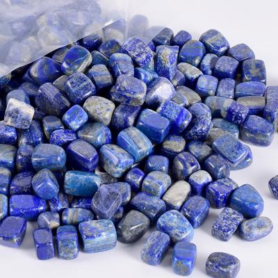 China China Wholesale Gemstone Tumbled Stone Natural Chakra Healing Bead Garden Fountain Home Decor Lapis Lazuli Tumbled Stone for sale