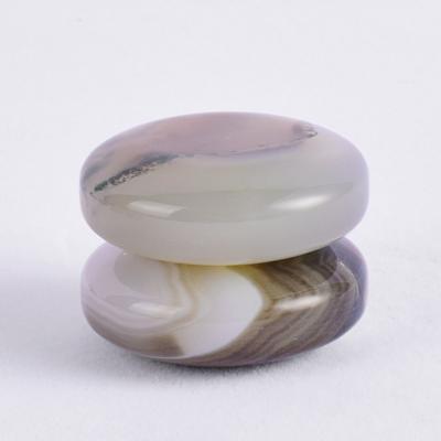 China Europe Agate Loop Worry Stone Jade Mineral Hand Massage Hot Stone Tumbled Gemstone Palm Stone Garden Door Decor Accessories for sale