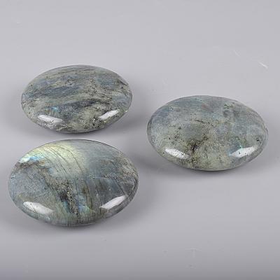 China Europe wholesale high quality natural round big palm stone tumbled labradorite crystal water drop crystal gravel for chakra decorums for sale