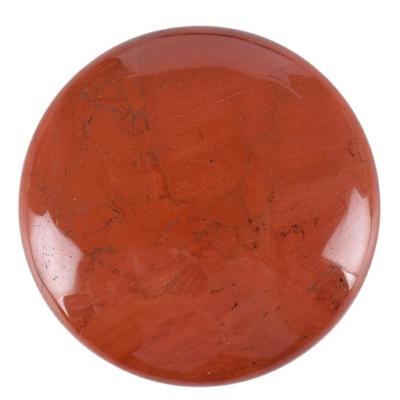 China Hot Reiki Energy Stone 65mm Crystal Quartz Beauty Health Care SPA Healing Stone Chakra Palm Stone Europe Natural Red Jasper Massage Stone Large for sale