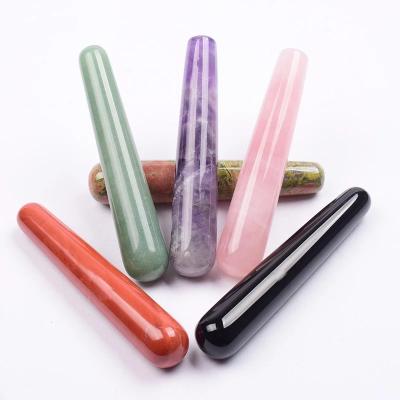 China High Quality Hot Selling Yoni Wand Adult Jade Gun Women Sex Stick Magic Healing Products Body Massage Carving Gemstone for sale