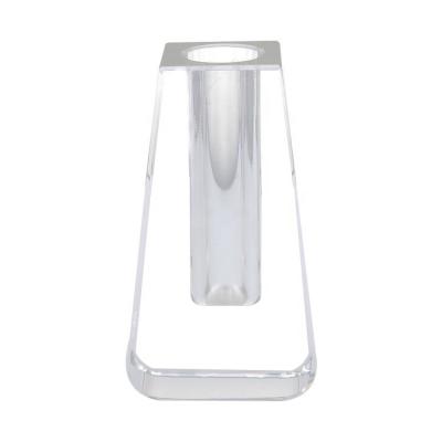 China Morden Luxury Wholesale Simple Transparent Home Decor Crystal Glass Flower Vase for sale