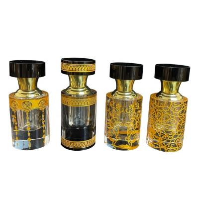 China High Quality Arabic Crystal Perfume Bottles Middle East Perfume Glass Bottle Essential Oil Bottle for sale