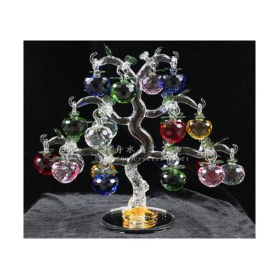 China China Hot Sale Crystal Glass Apple Tree for sale