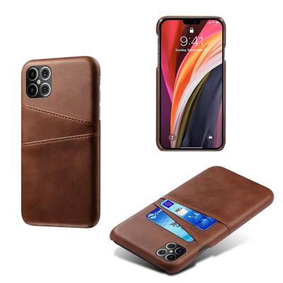 China Hot Selling Card Holder Phone Cases For Iphone 12 Slim PU Back Cover Wallet Leather Case With Card Slots, For iPhone 12 Pro Max Phone Case for sale