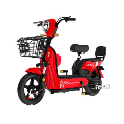 China Carbon Steel 2022 E-BIKE 350w Wheel City Electric Bike Scooter Electric Bike 2 Moped With Pedals Motorcycle for sale