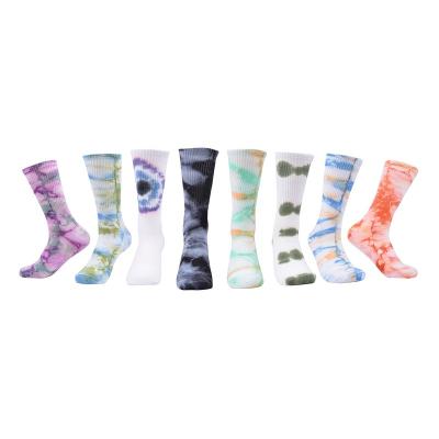 China QUICK DRY unisex custom made comfortable socks fashionable cool multicolor printing and dyeing cotton socks for sale