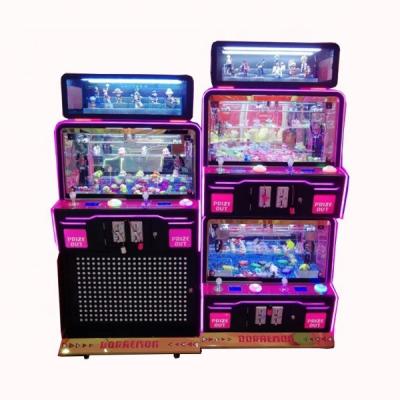 China New Arrival 110V Mini People Arcade Claw Machine Best Price 4 Toy Game With Bill Acceptor 45*60*175cm for sale