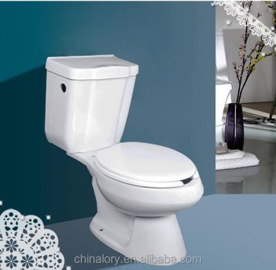 China Double-Flow Ceramic Bathroom WC Toilet Set for sale