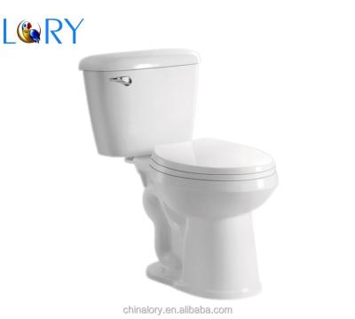 China Hot Selling Luxury Sanitary Ware WC Bathroom Cheap Chinese Double-Flow Two-Piece Toilet for sale