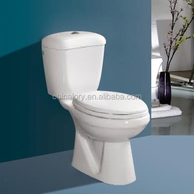 China Nice High Quality Sanitary Ceramic Toilet Washdown Ware Double-Flow Design Two Piece Cabinet for sale