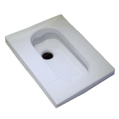 China With Damper LORY Cheap Price Modern Standard Toilet Waist Lavatory Squat Ceramic Pan For Bathroom Back Drain for sale