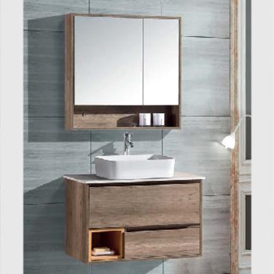 China 2020 LORY Eco-friendly Bathroom Furniture Whater Proof Solid Wood Wall Mounted Vanity Sink Cabinet for sale