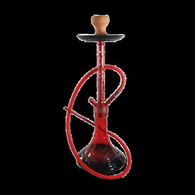 China Big single whole best selling MD-L18 aluminum and glass vase shisha hookah stem for export for sale