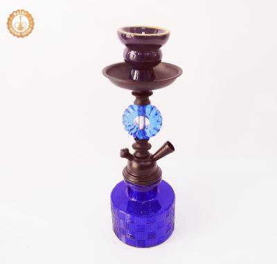 China New Style Unique Wholesale Colored Shisha Hookah Glass Bottle Mini Hookah for sale