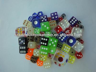 China acrylic clear dice, poker table, poker chip any size for sale