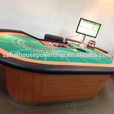 China Wooden or steel texas poker or baccarat table for russia type for sale