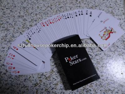 China 100%pvc Plastic Playing Card Paper Card Poker Card FH- for sale